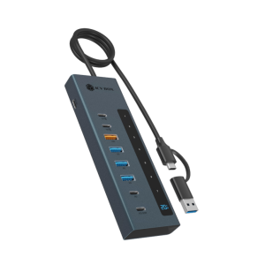 IcyBox IB-HUB1743-CPD 9-v-1 USB-C/A hub vmesnik z PD