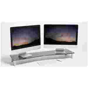 Vonhaus steklen podstavek za monitor XL črn