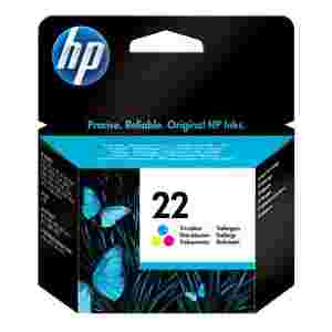 HP 22 original ink cartridge tri-colour standard capacity 5ml 165 pages 1-pack