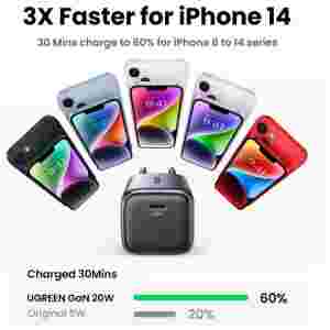 Ugreen Nexode 20W USB C Polnilnik GaN II PD 3.0