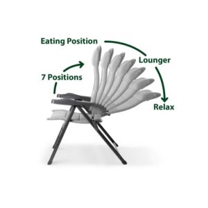 BRUNNER ARAVEL 3D Stol za kampiranje črn 0404065N.C09L LARGE