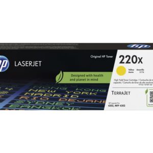 HP 220X Yellow Original LaserJet Toner Cartridge