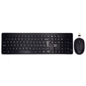 Tipkovnica in miš Ewent USB Multimedia Combo SLO črna (EW3257)