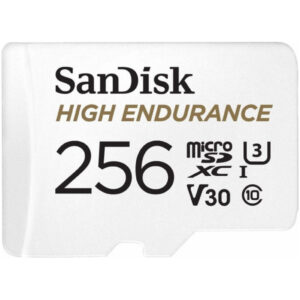Spominska kartica SDXC-Micro 256GB Sandisk High Endurance 100MB/s/40MB/s U3 V30 UHS-I +adapter (SDSQQNR-256G-GN6IA)