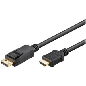 Kabel DisplayPort(m)=>HDMI(m) 2,00m črn Goobay (64836)
