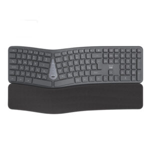 Tipkovnica Bluetooth + USB Ewent Wireless Ergonomic Multi-Connect SLO | Slovenski nabor znakov črno-siva (EW3289)