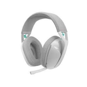 Slušalke brezžične Logitech naglavne z mikrofonom BT/ USB Lightspeed G321 bele USB-C polnjenje Gaming (981-001569)
