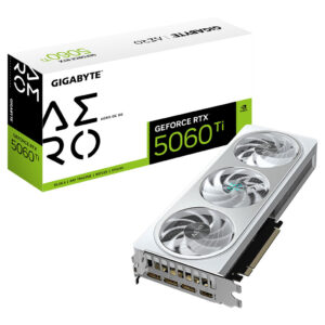 Grafična kartica nVidia RTX5060Ti GigaByte AERO OC bela - 8GB GDDR7 (GV-N506TAERO OC-8GD)