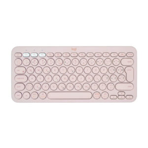 Tipkovnica Logitech brezžična K380 Multi-Device SLO mini roza SLO gravura (920-009867)