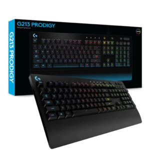 Gaming Tipkovnica USB Logitech G213 Prodigy US international | SLO gravura črna RGB (920-008093)