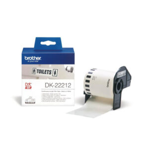 Nalepke za tiskalnik Brother DK22212 neskončne nalepke - film bel 62mm x 15