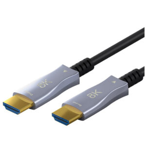 KABEL HDMI/HDMI M/M 10,0m Goobay AOC Optical Hybrid Ultra High Speed 2.1 8K@60Hz z Ethernet pozlačen črn (65558)