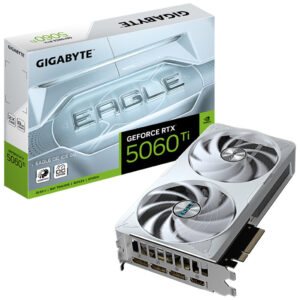 Grafična kartica nVidia RTX5060Ti GigaByte Eagle OC Ice Bela - 8GB GDDR7 (GV-N506TEAGLEOC ICE-8GD)
