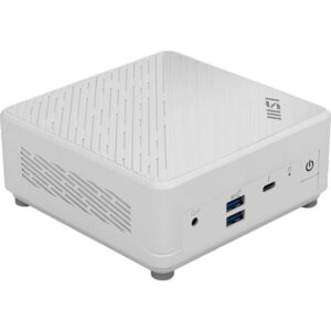 Mini namizni računalnik MSI Cubi 5 1M-441BEU barebone Core 3 / WiFi 6E + BT 5.3 / 1x2.5Gbps + 1x1Gbps (bel)