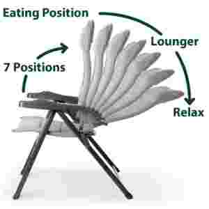 BRUNNER ARAVEL 3D Stol za kampiranje črn 0404065N.C09S SMALL