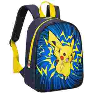 POKEMON - PIKACHU - JUNIOR nahrbtnik EVA 3D 32CM modre barve