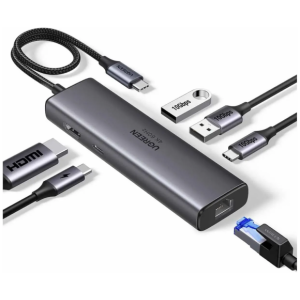 Ugreen 6-v-1 USB-C Hub (100 W PD vhod