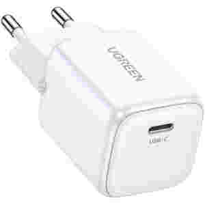 Hišni polnilec 100-240V => 1x USB-C 20W GaN II PD 3.0 Nexode Ugreen CD318 bel (15324)