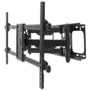 Nosilec za LCD monitor dvojni 33 - 82 cm (13"-32") 75kg, dvojna roka, naklon -15°do 5°, črne barve Mahattan