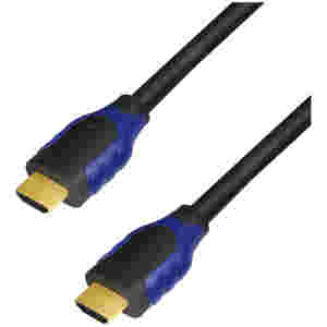Kabel HDMI(m)=>HDMI(m) v2.0 5,00m 4K/60Hz pozlačeni kontakti črn LogiLink (CH0064)