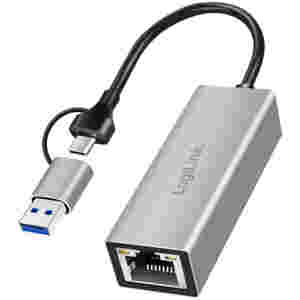 Mrežni adapter USB-C/A => LAN RJ45 10/100/1000 Logilink (UA0238B)