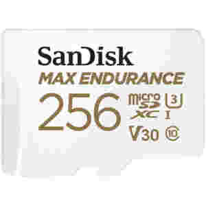 Spominska kartica microSDXC 256GB Sandisk Max Endurance 100MB/s/40MB/s U3 V30 UHS-I +adapter (SDSQQVR-256G-GN6IA)