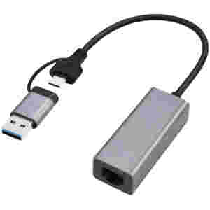 Mrežni adapter USB-C/A => LAN RJ45 100/1000/2500 Cablexpert (A-USB3AC-LAN2G-01)