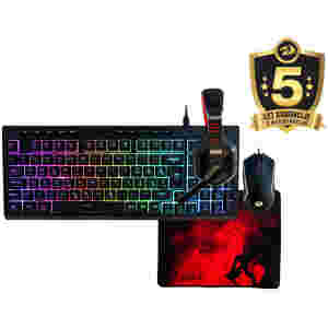 Tipkovnica in miš Redragon Žična gaming S149-BA SET SLO črna SLO gravura (21996)