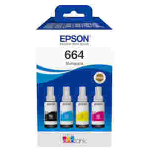 ČRNILO EPSON T 664 4x KOMPLET STEKLENIČKA 70 ML L100