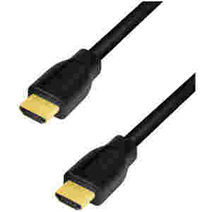 Kabel HDMI(m)=>HDMI(m) v2.0 5,00m 4K/60Hz CCS pozlačeni kontakti črn LogiLink (CH0103)
