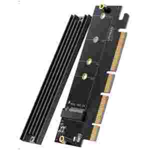 Ugreen M.2 PCIe NVME M-Key na PCIe 4.0 x16 adapter s hladilnikom - box