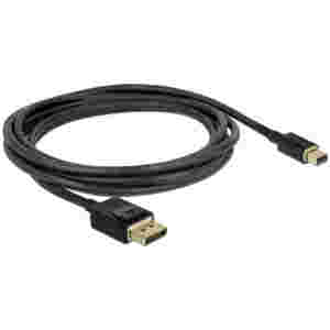 Kabel DisplayPort mini (m) => DisplayPort (m) 2,00m Delock 8K@60Hz (84928)