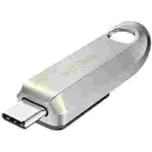 Spominski ključek 64GB USB-C Sandisk Ultra Luxe 300MB/s kovinski srebrn (SDCZ75-064G-G46)
