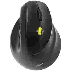 Miš brezžična + Bluetooth Port Ergo 2400DPI za desničarje črna (910007)