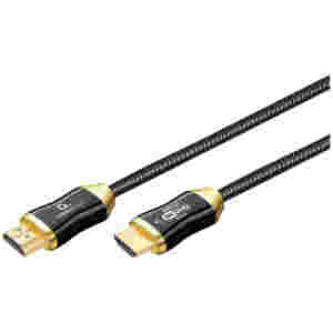 Kabel HDMI(m)=>HDMI(m) v2.1 10,00m 8K/60Hz AOC Optical Hybrid Ultra High Speed z ethernet pozlačen črn Cablexpert (CCBP-HDMI8K-AOC-10M)