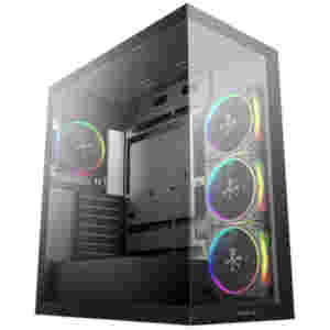 Ohišje Deepcool CG580 4F V2 MidiATX - črna RGB