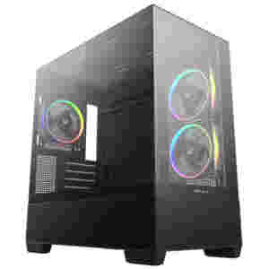 Ohišje Deepcool CG380 3F MidiATX - črna RGB