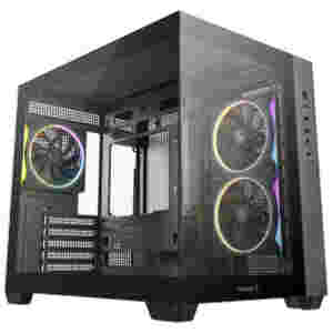 Ohišje Deepcool CG330 3F microATX - črna RGB