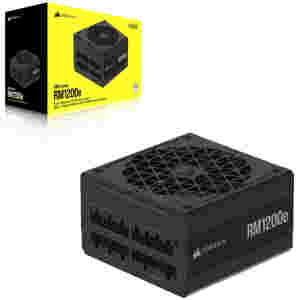 Napajalnik - 1200W Corsair RM1200e 80Plus Gold 91% ATX 3.0 Modular 140mm črna (CP-9020258-EU)