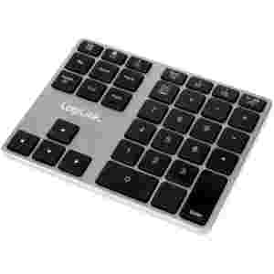 Tipkovnica LogiLink numerična brezžična Bluetooth aluminij - space grey (ID0187)