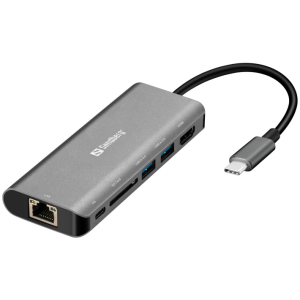 Sandberg USB-C Dock HDMI+LAN+SD+USB 100W priklopna postaja