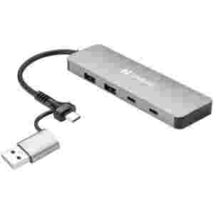 Sandberg USB-C/A v 2x USB-A + 2x USB-C Hub vozlišče