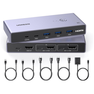 Ugreen USB 3.0 KVM stikalo za upravljanje 2 računalnikov