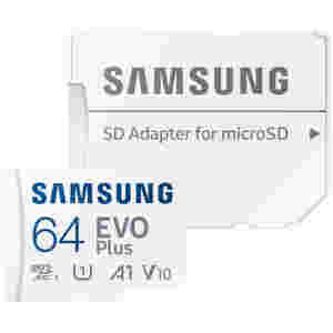 Spominska kartica microSDXC 64GB Samsung Evo Plus 160MB/s/U3 V30 UHS-I A2 +adapter (MB-MC64SA/EU)