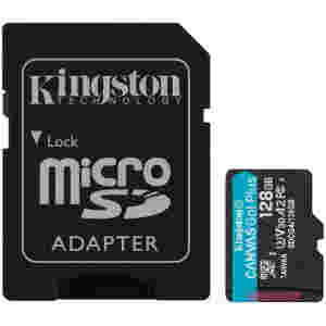 Spominska kartica microSDXC 128GB Kingston Canvas Select Plus 150MB/s/U3 V30 UHS-I A2 +adapter (SDCG4/128GB)