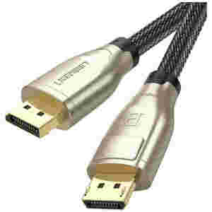 Kabel DisplayPort(m)=>DisplayPort(m) v1,4 3,00m 8K/60Hz trojno oklopljen pozlačeni konektorji črn Ugreen (60844)