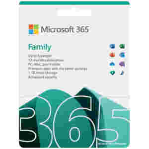Microsoft 365 Family FPP SLO 32/64bit - 1 letna naročnina do 6 PC (lahko tudi Mac in tablico) (EP2-32391)