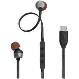 Slušalke žične JBL ušesne USB-C Tune 310C črne (JBLT310CBLK)