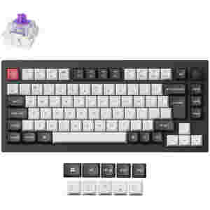 Mehanska Tipkovnica brezžična Keychron Q1 HE Q1 HE UK | carbon črna RGB (Q1H-M1-UK)