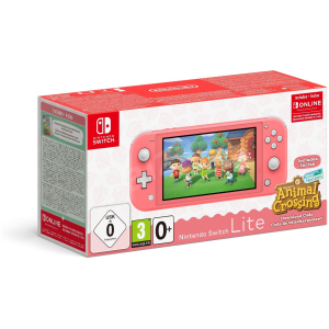NINTENDO SWITCH KONZOLA LITE CORAL + ANIMAL CROSSING + NINTENDO ONLINE 3 mesečna brezplačna naročnina